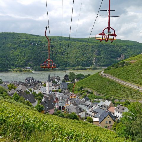 Seilbahn in Assmannshausen am Mittelrhein