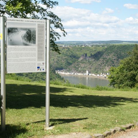 Viewpoint Maria Ruh Urbar at the Loreley on the Middle Rhine