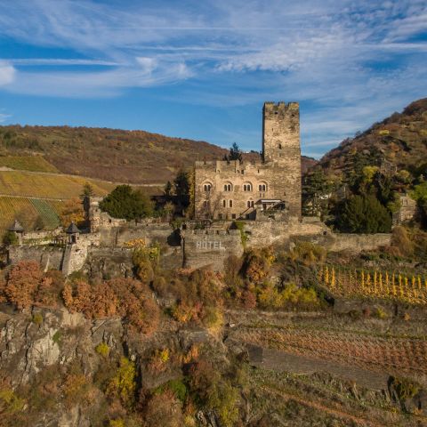 Burg Gutenfels bei Kaub am Mittelrhein