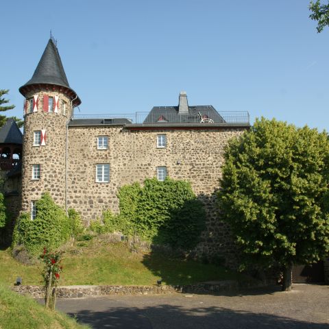 Burg Ockenfels am Mittelrhein von Norden