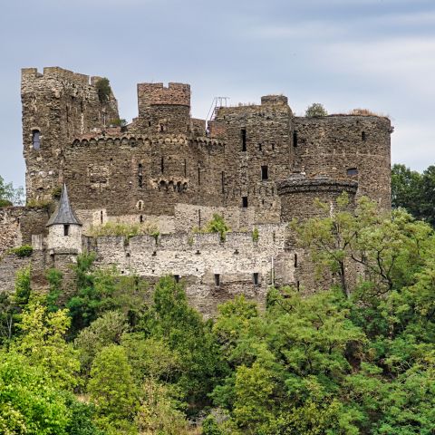 Burg Reichenberg in der N?auml;he von St. Goarshausen am Mittelrhein