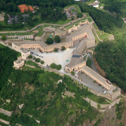 Festung Ehrenbreitstein in Koblenz am Mittelrhein