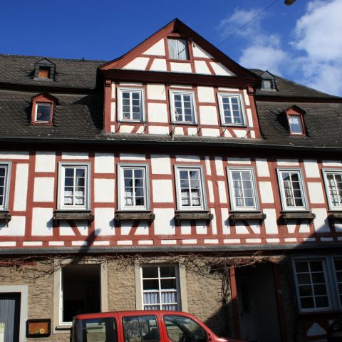 Half-timbered house in Braubach on the Middle Rhine