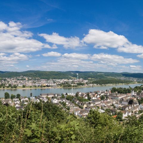 Panorama von Bad Breisig am Mittelrhein