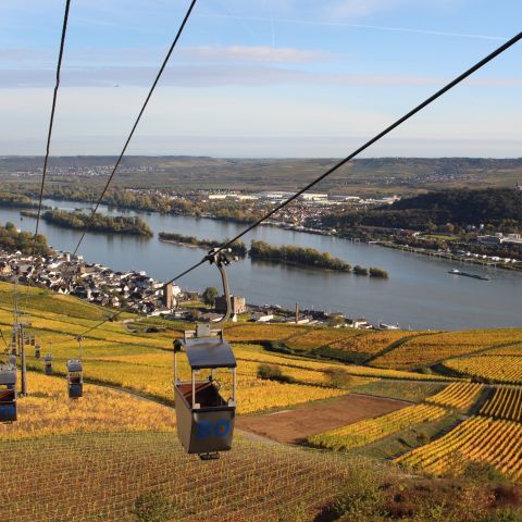 Seilbahn in R?uuml;desheim am Mittelrhein