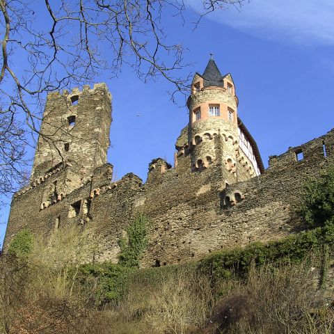 Sauerburg nahe Kaub am Mittelrhein