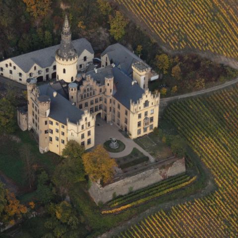 Arenfels Castle near Bad H?ouml;nningen on the Middle Rhine