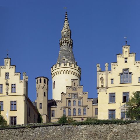 Arenfels Castle near Bad H?ouml;nningen on the Middle Rhine