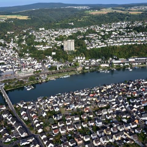 Vallendar am Mittelrhein Luftbild