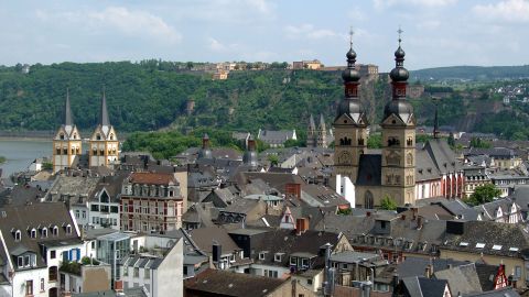 Altstadt Koblenz mit Ehrenbreitstein Mittelrhein und Mosel