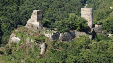 Castle Stahlberg in Bacharach - Steeg on the Middle Rhine