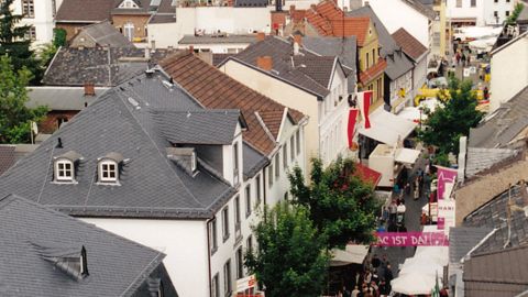 Downtown Sinzig on the Middle Rhine